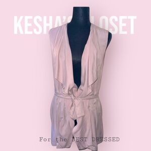 ARTISAN NY Sleeveless wrap vest with belt